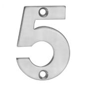 Steelworx 50mm Numeral inch5inch NUM10505BSS (Bright Stainless Steel)