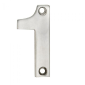 Steelworx 100mm Numeral inch1inch NUM10101SSS (Satin Stainless Steel)