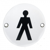 MALE SYMBOL SEX4011SAA 75mm dia