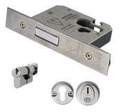 EURO PRO BS CYL/TURN DEADLOCK EDB5030/CT/SSS (COMPLETE SET)