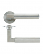 VIER 19mm BERLIN LEVER ON ROSE (VS110S) SATIN STAINLESS