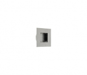 ZOO HARDWARE ZAS40ASS SQUARE FLUSH PULL 30mm x 30mm SATIN STAINLESS STEEL