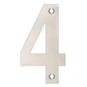 102mm STAINLESS STEEL NUMERAL ZSN04BSS 4
