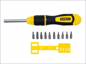 Stanley STA068010 Multibit Ratchet Screwdriver & 10 Bits