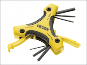 STANLEY 0-95-935 HEXAGON KEY TRIANGLE SET of 9 METRIC