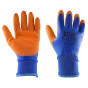 SCAN THERMAL WATERPROOF LATEX COATED GLOVE SIZE 10 SCAGLOWPTHXL