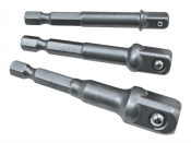 FAITHFULL HEX to SQ DRIVE ADAPTOR SET (3PC SET) FAISBSOCDRIV