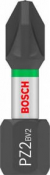BOSCH PRO IMPACT SCREWDRIVER PZ2 BIT 25 PIECE TIC-TAC BOX 2607002804