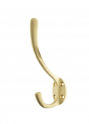 AHCHSB Traditional Hat & Coat Hook Satin Brass