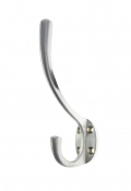 AHCHSC Traditional Hat & Coat Hook Satin Chrome