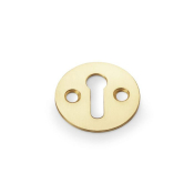 A&W Standard Profile Victorian Escutcheon Polished Brass Lacquered AW399PBL