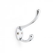 AW770PC Victorian Hat & Coat Hook Polished Chrome