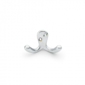 AW773SC Victorian Double Robe Hook Satin Chrome