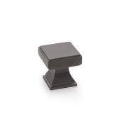 JESPER SQUARE CUPBOARD KNOB 30mm DARK BRONZE PVD