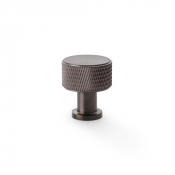 LUCIA KNURLED CABINET KNOB 35MM (DARK BRONZE PVD)