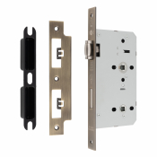 EUROSPEC DIN LIFT TO LOCK ROLL ER DEADLOCK ANTIQUE BRASS