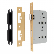 EUROSPEC DIN LIFT TO LOCK ROLL ER DEADLOCK SATIN  BRASS