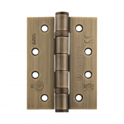EUROSPEC HIN1433/11AB GRADE 11 BALL BEARING HINGE102X76 ANTIQUE BRASS PAIR