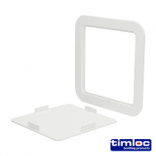 WHITE PLASTIC ACCESS PANEL PANEL 205 X 205