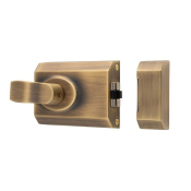 EUROSPEC RCB8260AB RIM CYLINDER ROLLERBOLT ANTIQUE BRASS