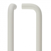 ZCSD300 300x19 POWDER COAT WHITE 19mm D PULL HANDLE GRADE 304