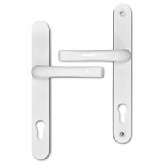 Asec 92 Lever/Lever uPVC Furniture 240mm Backplate