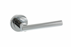 Nebraska Lever On Round Rose (S28R)