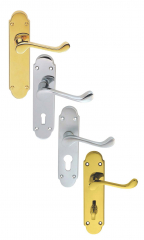 Carlisle Brass Oakley Lever Furniture On Backplate