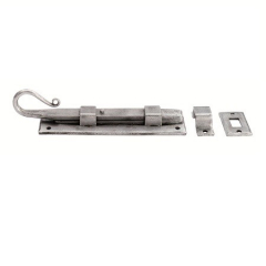 PE5530 Pewter Effect Shepherds Crook Straight Bolt
