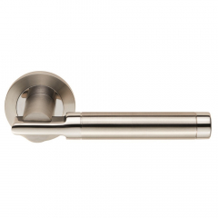 Eurospec Steelworx SWL1010 Duo Berna Lever Handle on Rose
