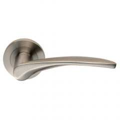 Eurospec Steelworx SWL1131 Tirolo Lever Handle on Rose