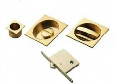 Carlisle Brass ART55BQ Square Sliding Door Set c/w Turn, Flush, Pull and Lock