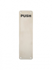 Steelworx FPP Push Symbol Finger Plate Satin Stainless Steel