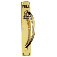 Carlisle Brass Engraved Large Pull Handle (Polished Brass)