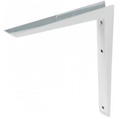 Mitred White Shelf Bracket