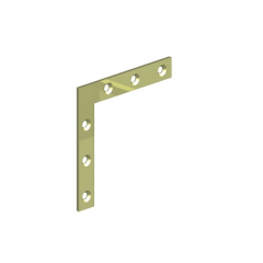 Corner Plate BZP / Yellow Passivated Each
