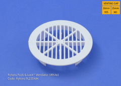 Ryton PL235 Push & Lock 70mm dia Ventilator