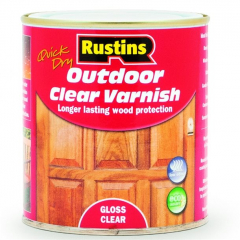 Rustins Quick Dry Exterior Clear Outdoor Varnish