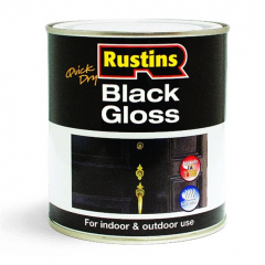 Rustins Quick Dry Black Gloss Paint