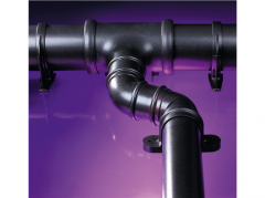 FloPlast Cast Iron Style Half Round 112mm Gutter & Fittings