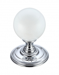 Zoo Hardware FB302 Glass Ball Mortice Knob Frosted 55mm