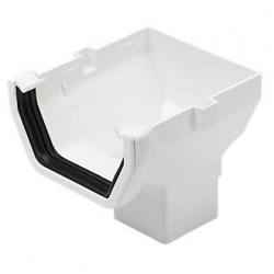 Floplast Square Line Stopend Outlet 114mm