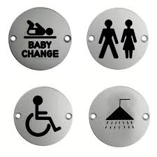 Steelworx Satin Stainless Steel 76mm Signs