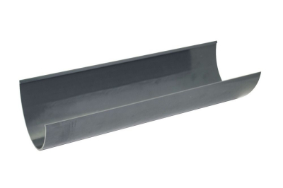 FLOPLASR HI-CAP GUTTER RGH4 ANTHRACITE 4 metre