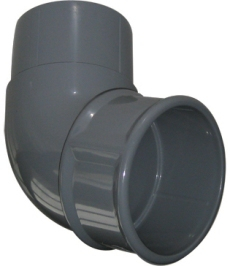OFFSET BEND 92 1/2o HALF ROUND RB1 GREY