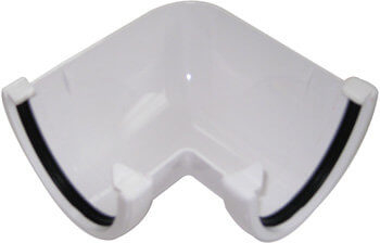 FLOPLAST HI-CAP GUTTER ANGLE 90o Angle RAH1 WHITE