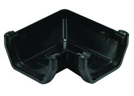 GUTTER ANGLE 90o BLACK SQ RAS1