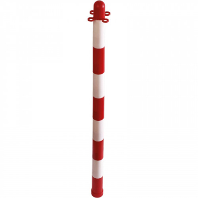 RED & WHITE POLYTHENE POSTS 900mm x 40mm diameter