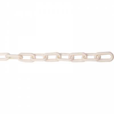 WHITE POLYTHENE CHAIN 8.0mm PER METRE sold per metre
