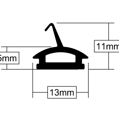 STORMGUARD SPARE RUBBER TO SUIT SG44 PER METRE